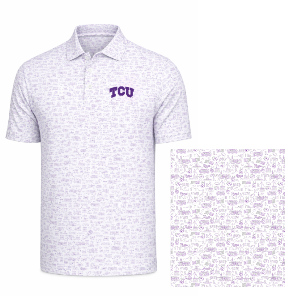 TCU SKETCH POLO