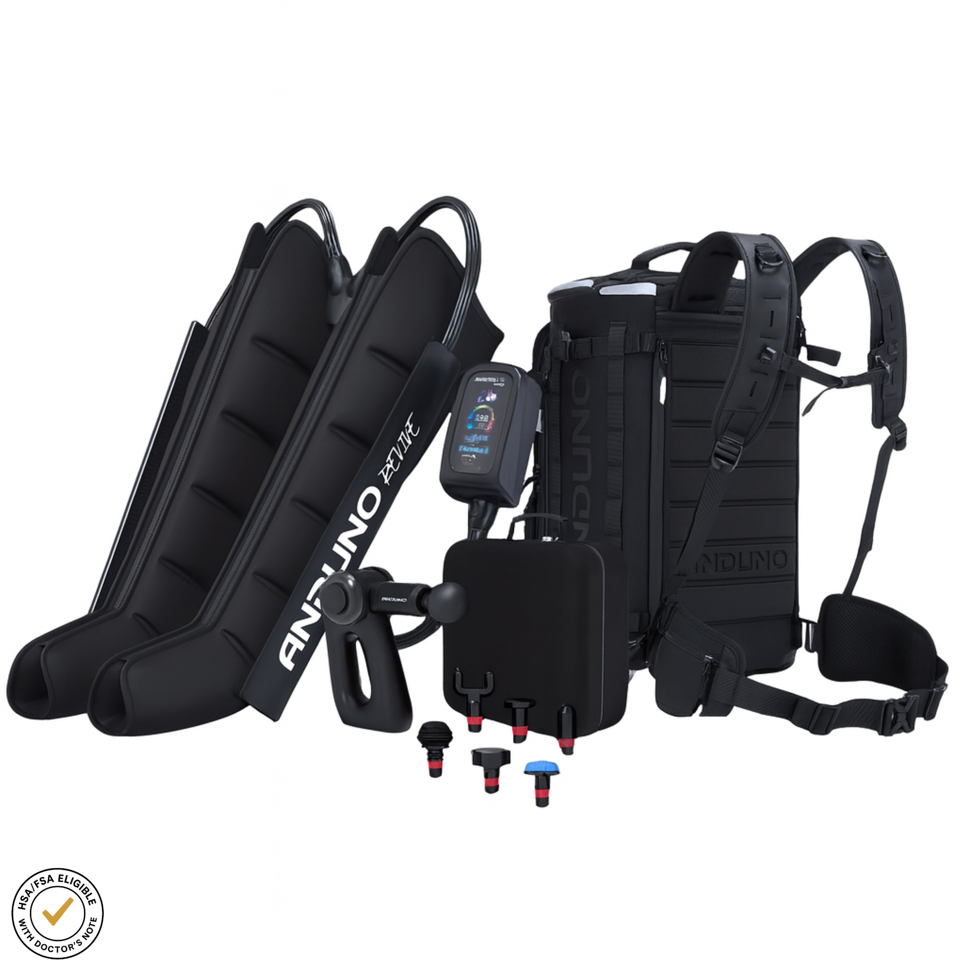 HSA/FSA Year-End Recovery Bundle — Boots + Massage Gun + FREE Backpack